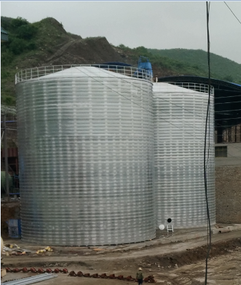 濮阳粮食钢板仓的安装全过程不用热焊接